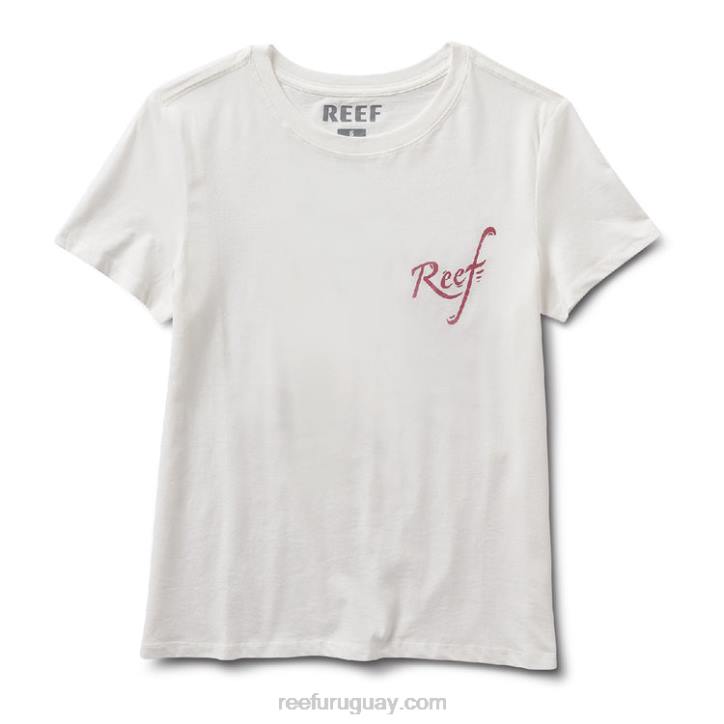 malvavisco R2BV284 camiseta de manga corta con flores Reef mujer
