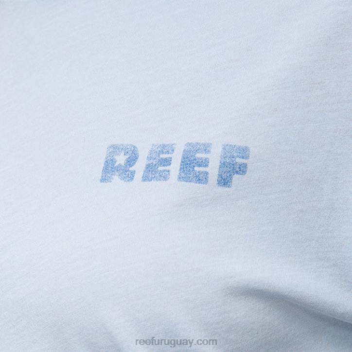 ruta aérea R2BV269 camiseta corta de manga corta con fuente Reef mujer