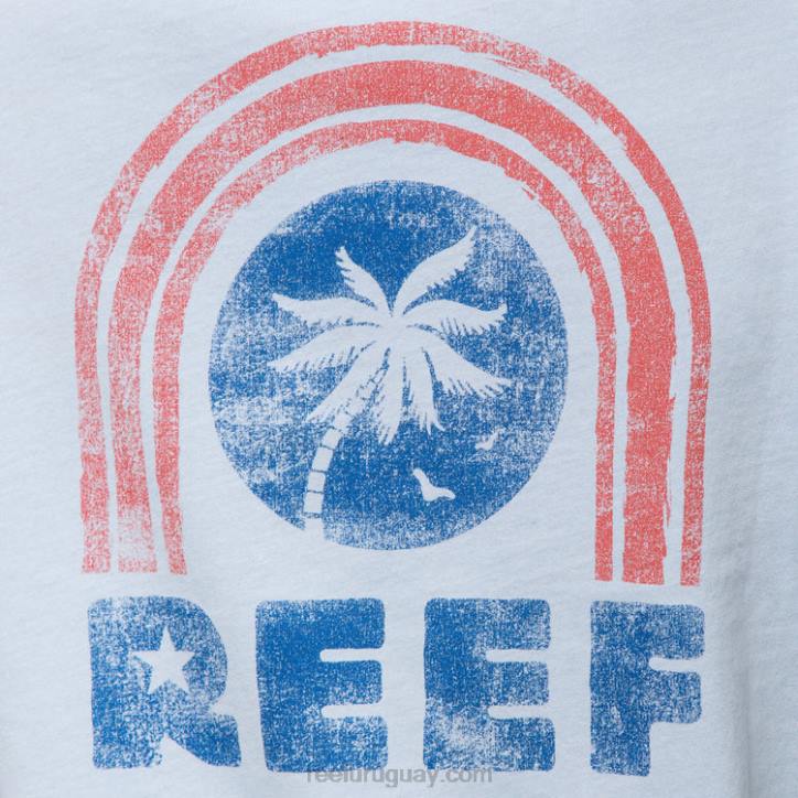 ruta aérea R2BV269 camiseta corta de manga corta con fuente Reef mujer