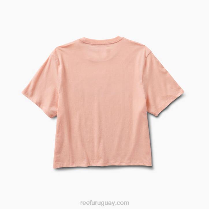 tinte de corbata de melocotón R2BV285 camiseta de manga corta sara Reef mujer