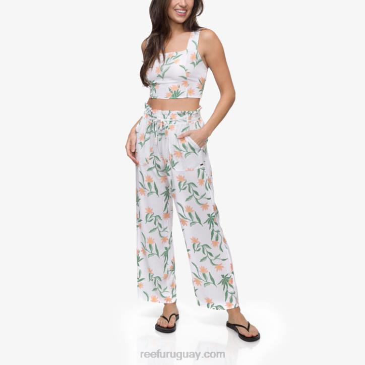 blanco brillante R2BV291 pantalón paperbag esperanza Reef mujer
