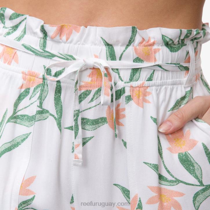 blanco brillante R2BV291 pantalón paperbag esperanza Reef mujer