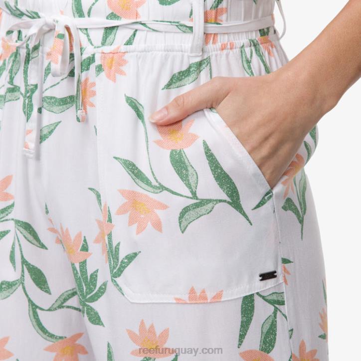 blanco brillante R2BV291 pantalón paperbag esperanza Reef mujer