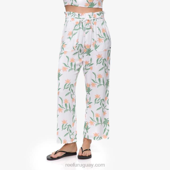 blanco brillante R2BV291 pantalón paperbag esperanza Reef mujer