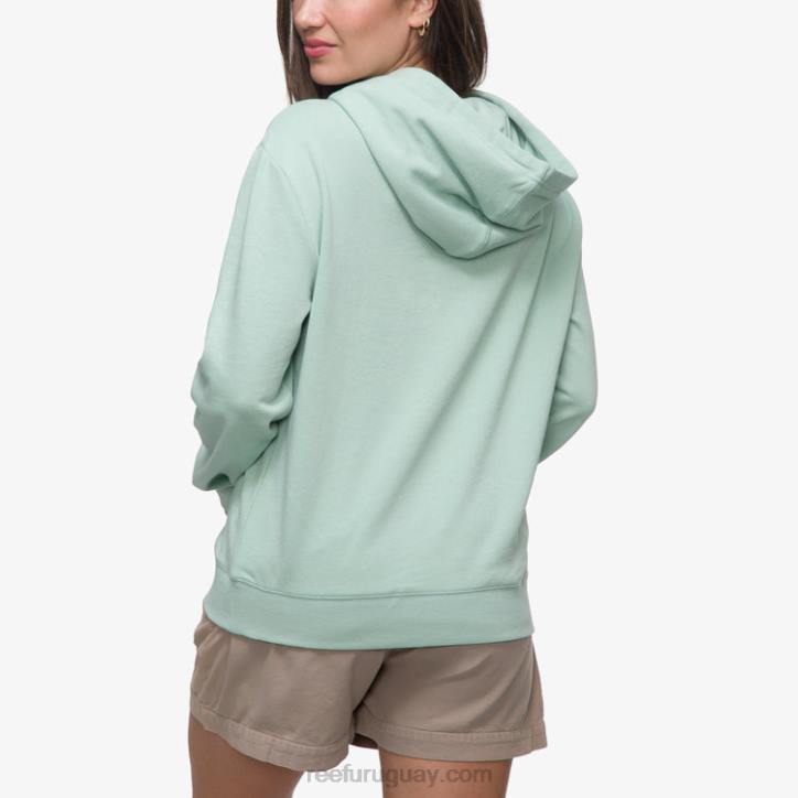 todavía verde R2BV286 fuentes sudadera con capucha Reef mujer