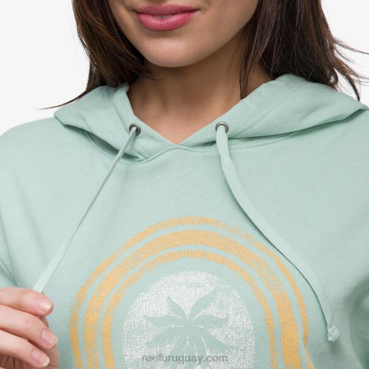 todavía verde R2BV286 fuentes sudadera con capucha Reef mujer